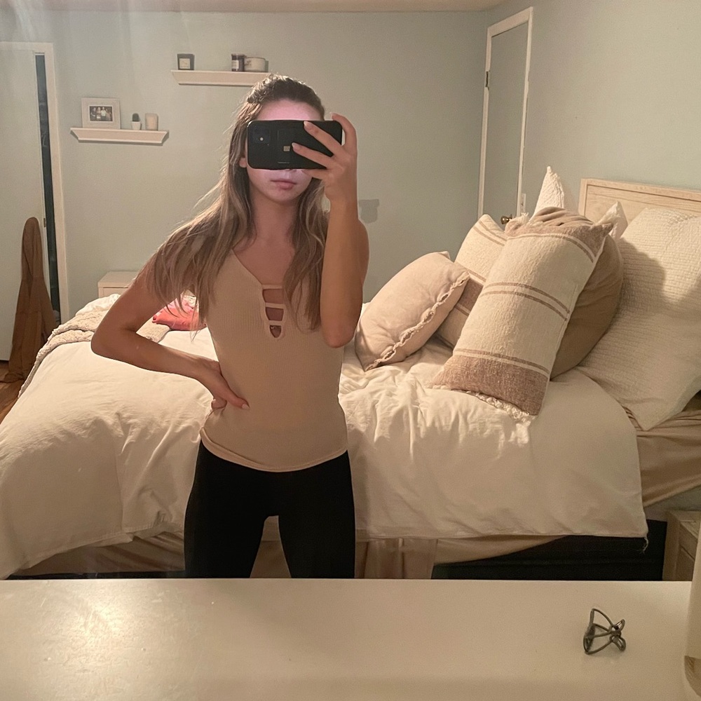 Pink cotton on tank top